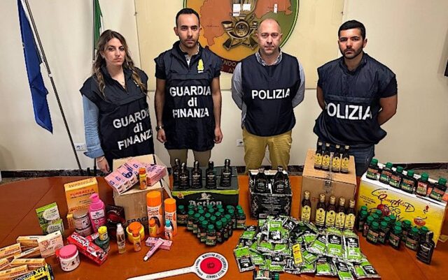 GdF e Polizia scoprono minimarket con prodotti illegali