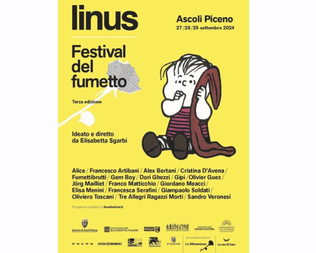 Ascoli Piceno, dal 27 al 29 settembre la 3ª edizione di Linus - Festival del Fumetto